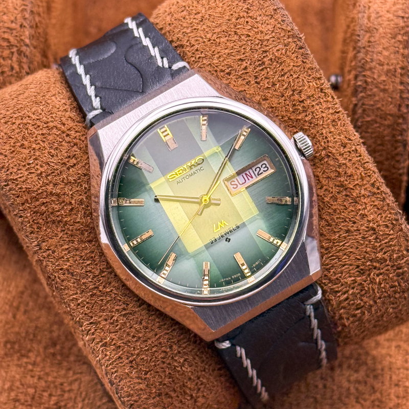 Seiko Seiko - Lord Matic "Gradient Green Sunburst" 翠輝 (Suiki) – Emerald Radiance - No reserve price - 5606-8110 - Men - 1975 vintage watch - image 13