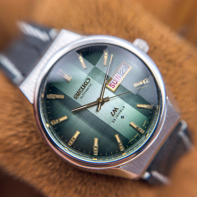 Seiko Seiko - Lord Matic "Gradient Green Sunburst" 翠輝 (Suiki) – Emerald Radiance - No reserve price - 5606-8110 - Men - 1975 vintage watch - image 20