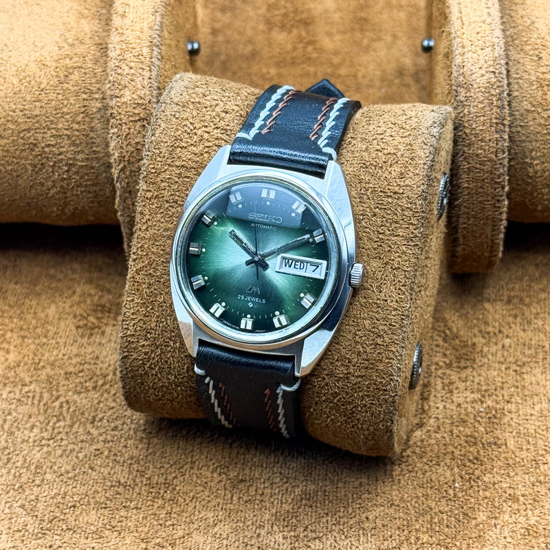Seiko Seiko - Lord Matic "Gradient Green Sunburst" 耀静 – Yōsei – Quiet Shine - No reserve price - 5606-7230 - Men - 1973 vintage watch - image 10