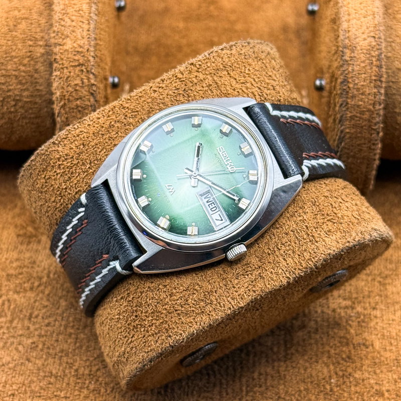 Seiko Seiko - Lord Matic "Gradient Green Sunburst" 耀静 – Yōsei – Quiet Shine - No reserve price - 5606-7230 - Men - 1973 vintage watch - image 11