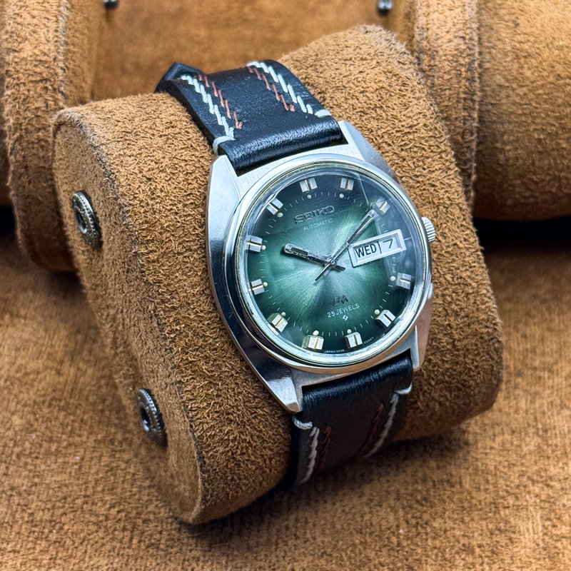 Seiko Seiko - Lord Matic "Gradient Green Sunburst" 耀静 – Yōsei – Quiet Shine - No reserve price - 5606-7230 - Men - 1973 vintage watch - image 12