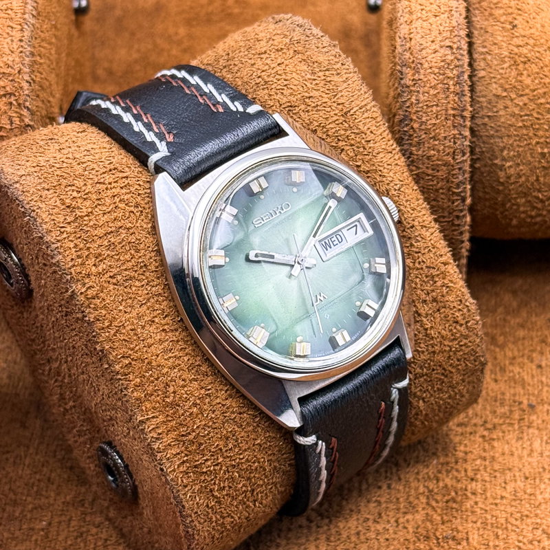 Seiko Seiko - Lord Matic "Gradient Green Sunburst" 耀静 – Yōsei – Quiet Shine - No reserve price - 5606-7230 - Men - 1973 vintage watch - image 14