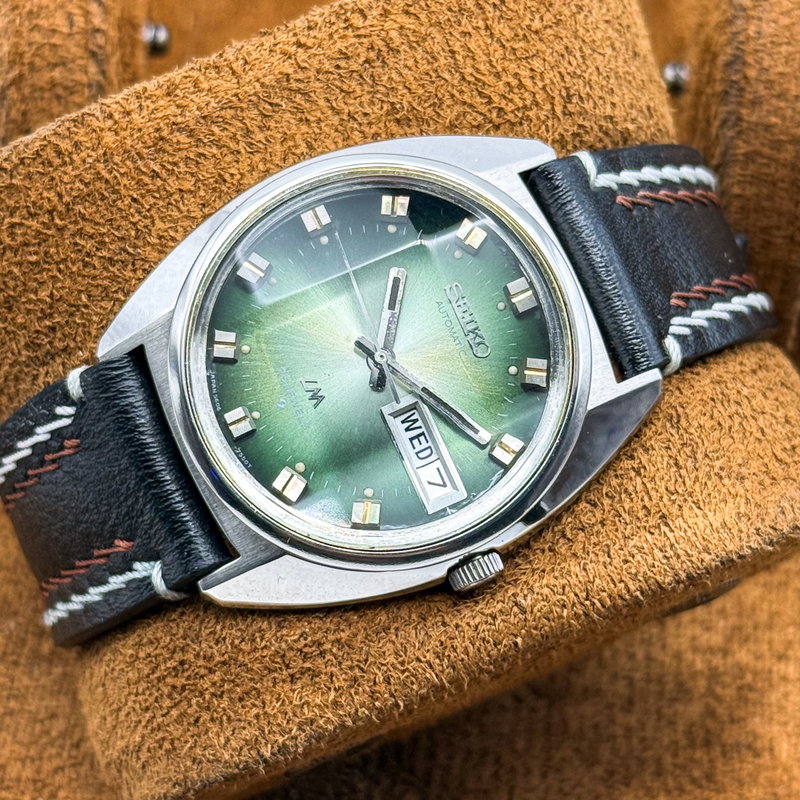 Seiko Seiko - Lord Matic "Gradient Green Sunburst" 耀静 – Yōsei – Quiet Shine - No reserve price - 5606-7230 - Men - 1973 vintage watch - image 16