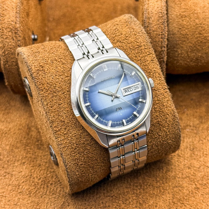 Seiko Seiko - Lord Matic "Gradient Blue Sunburst" 青嵐 (Ao Arashi) – Blue Storm - No reserve price - 5606-7281 - Men - 1973 vintage watch - image 10