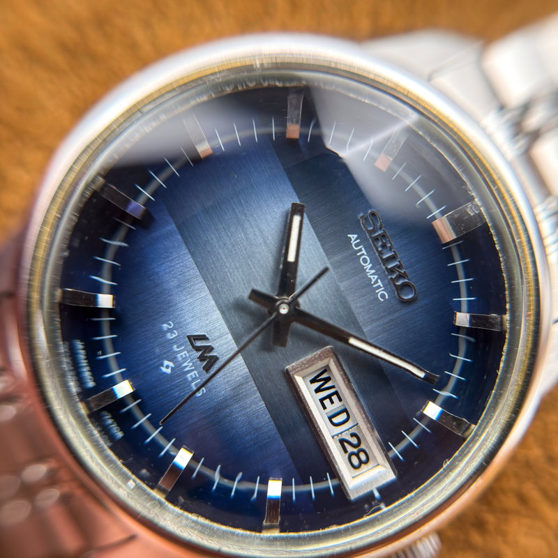 Seiko Seiko - Lord Matic "Gradient Blue Sunburst" 青嵐 (Ao Arashi) – Blue Storm - No reserve price - 5606-7281 - Men - 1973 vintage watch - image 17