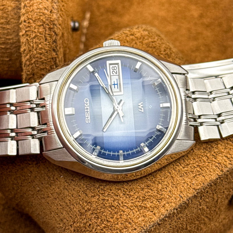 Seiko Seiko - Lord Matic "Gradient Blue Sunburst" 青嵐 (Ao Arashi) – Blue Storm - No reserve price - 5606-7281 - Men - 1973 vintage watch - image 26