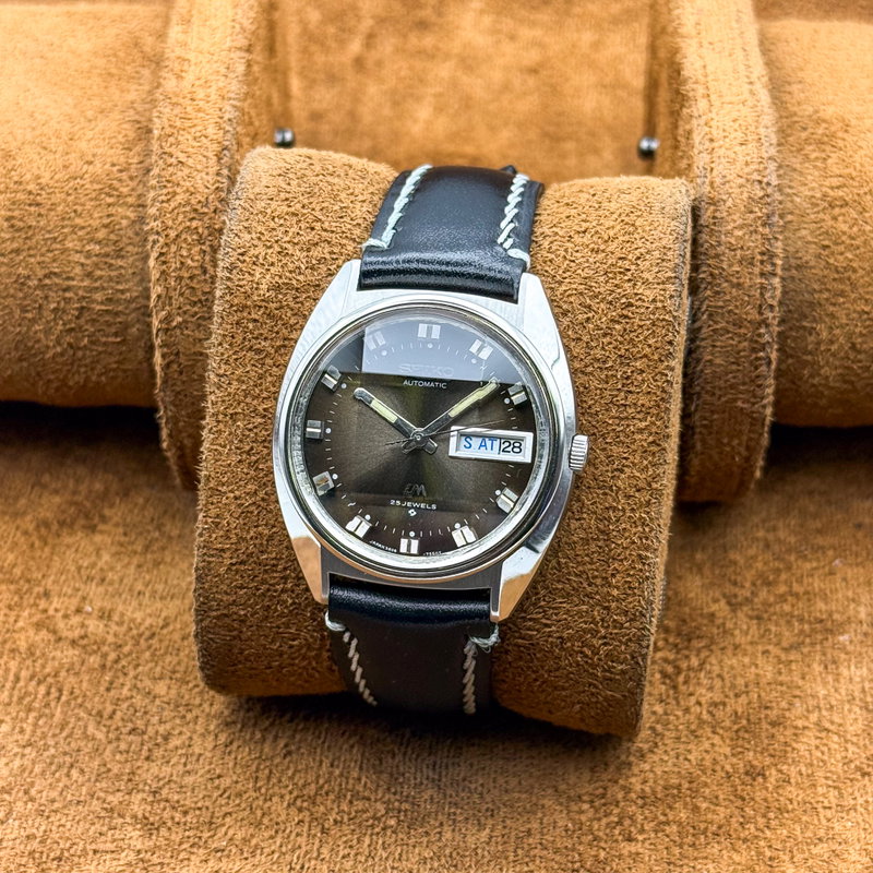 Seiko Seiko - Lord Matic "Gradient Golden Sunburst" 瑞光 – Zuikō – Auspicious Light - No reserve price - 5606-7231 - Men - 1974 vintage watch - image 9