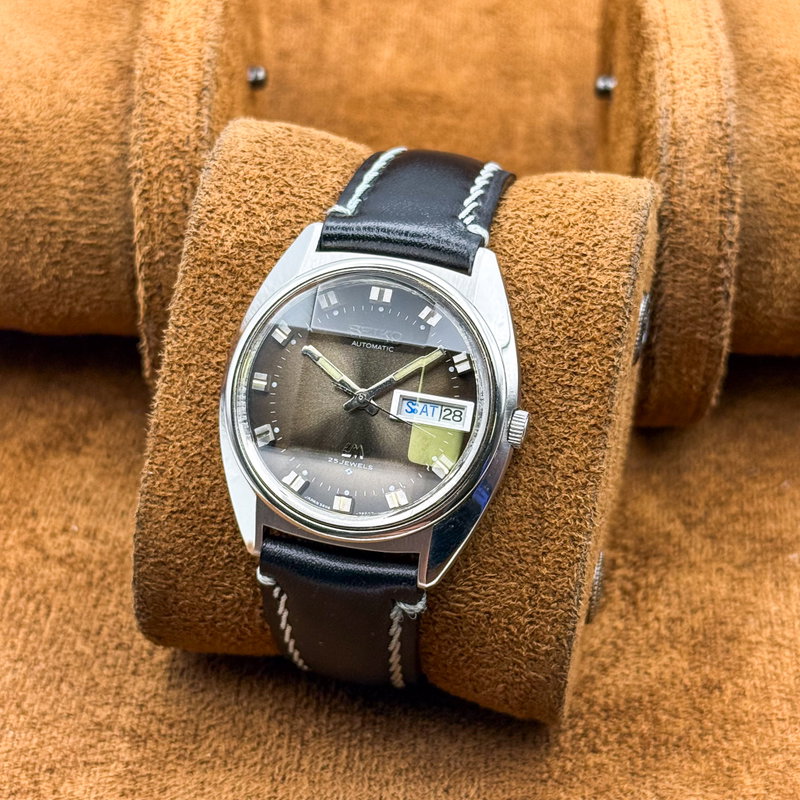 Seiko Seiko - Lord Matic "Gradient Golden Sunburst" 瑞光 – Zuikō – Auspicious Light - No reserve price - 5606-7231 - Men - 1974 vintage watch - image 10
