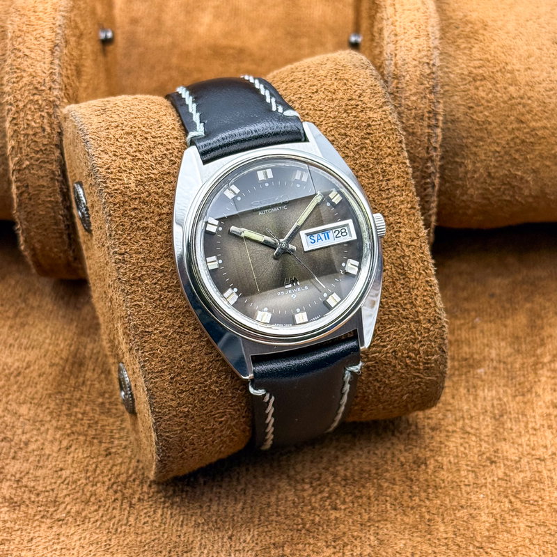 Seiko Seiko - Lord Matic "Gradient Golden Sunburst" 瑞光 – Zuikō – Auspicious Light - No reserve price - 5606-7231 - Men - 1974 vintage watch - image 12