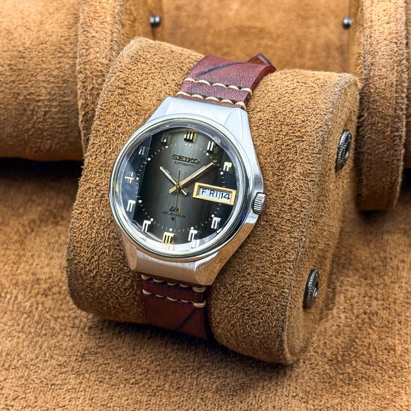 Seiko Seiko - Lord Matic "Gradient Charcoal Grey Sunburst" 王映 – Ōei – Royal Reflection - No reserve price - 5606-7290 - Men - 1973 vintage watch - image 9