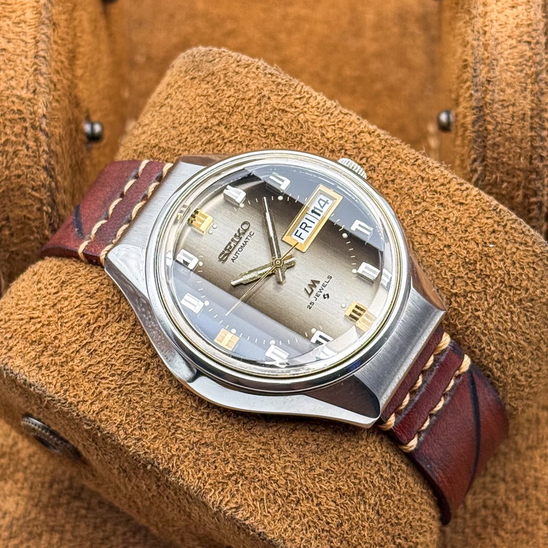 Seiko Seiko - Lord Matic "Gradient Charcoal Grey Sunburst" 王映 – Ōei – Royal Reflection - No reserve price - 5606-7290 - Men - 1973 vintage watch - image 12