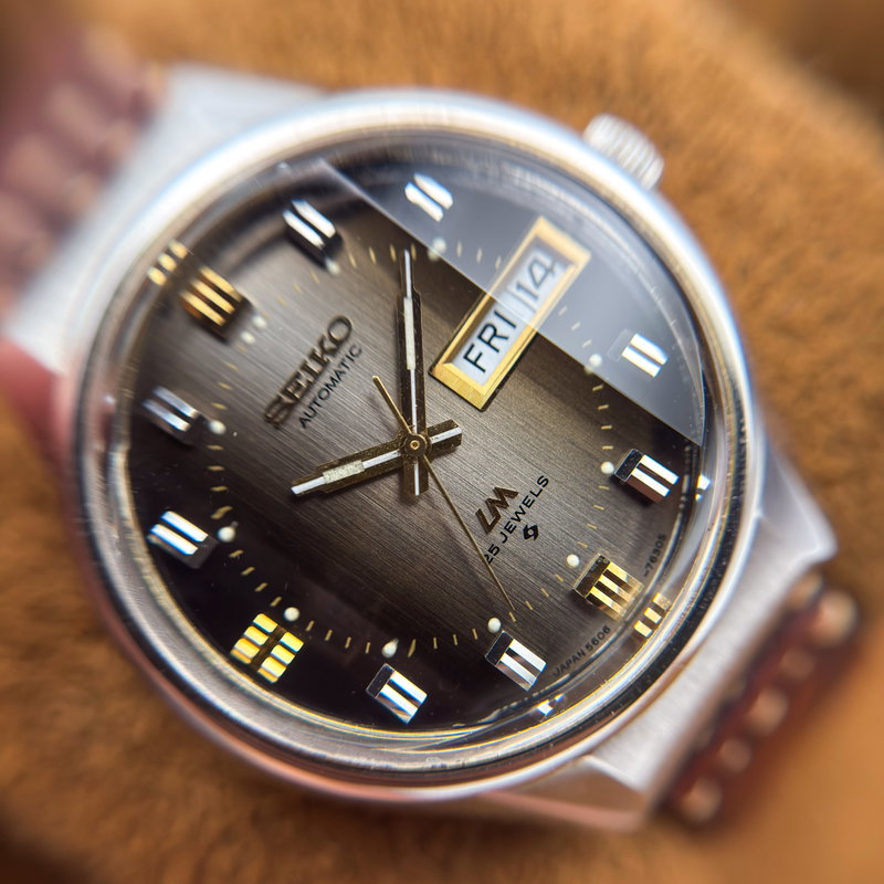 Seiko Seiko - Lord Matic "Gradient Charcoal Grey Sunburst" 王映 – Ōei – Royal Reflection - No reserve price - 5606-7290 - Men - 1973 vintage watch - image 19