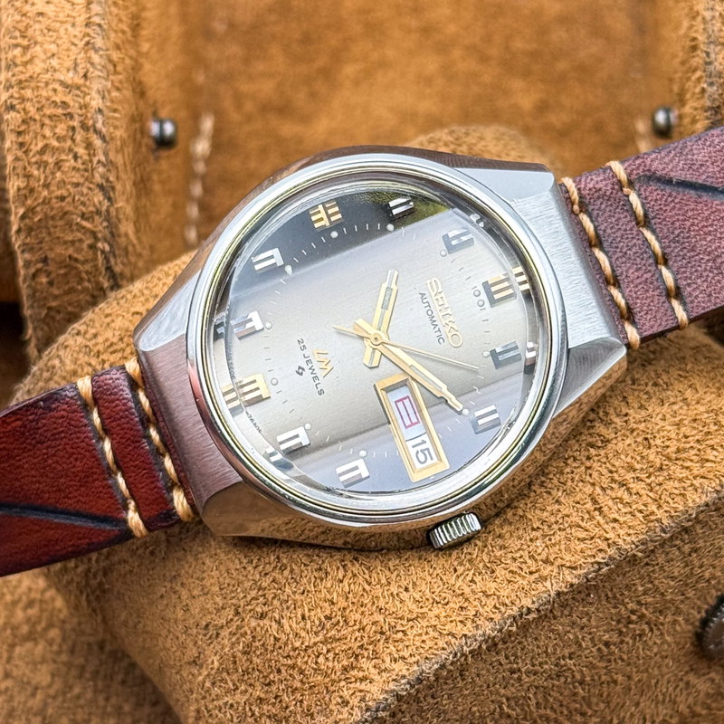 Seiko Seiko - Lord Matic "Gradient Charcoal Grey Sunburst" 王映 – Ōei – Royal Reflection - No reserve price - 5606-7290 - Men - 1973 vintage watch - image 23