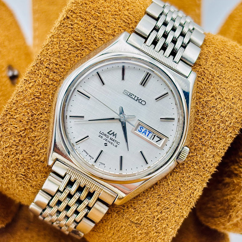 Seiko Seiko - Lord Matic [Near-Mint] 志光 (Shikō) – Light of Ambition - No Reserve Price - 5606-7010 - Men - 1971 vintage watch - image 1