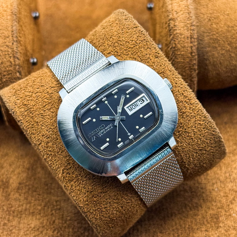Seiko Seiko - Lord Matic 波律 (Haritsu) – Wave Rhythm - No reserve price - 5606-5011 - Men - 1972 vintage watch - image 11