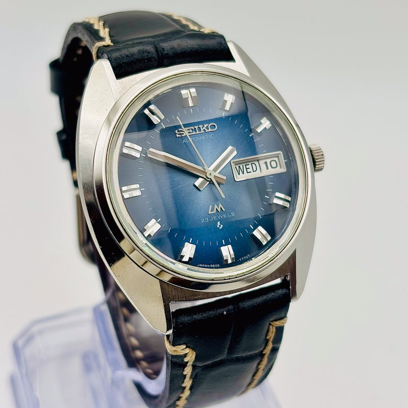 Seiko Seiko - Lord Matic "Gradient Blue Sunburst" 王藍 (Ōran) – Royal Blue - No reserve price - 5606-7231 - Men - 1974 vintage watch - image 29