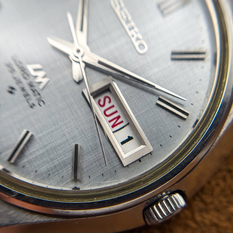 Seiko Seiko - Lord Matic "Linen-Dial" [Near-Mint] 宵光 (Yōkō) – Evening Light - No reserve price - 5606-7010 - Men - 1969 vintage watch - image 19
