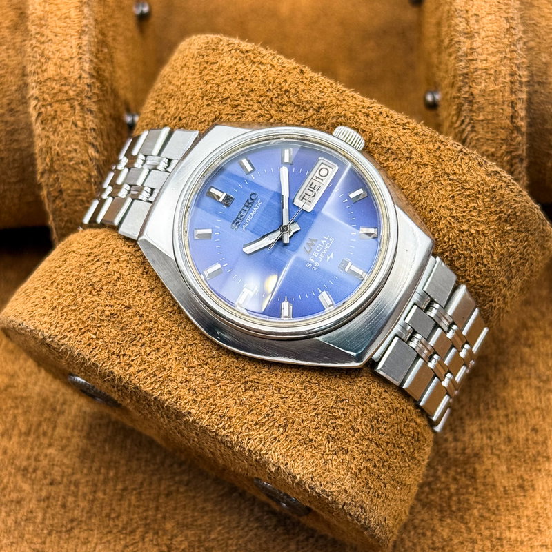 Seiko Seiko - Lord Matic Special "Deep Blue Sunburst" 爵映 – Shaku’ei – Nobility Reflection - No reserve price - 5216-7050 - Men - 1974 vintage watch - image 13