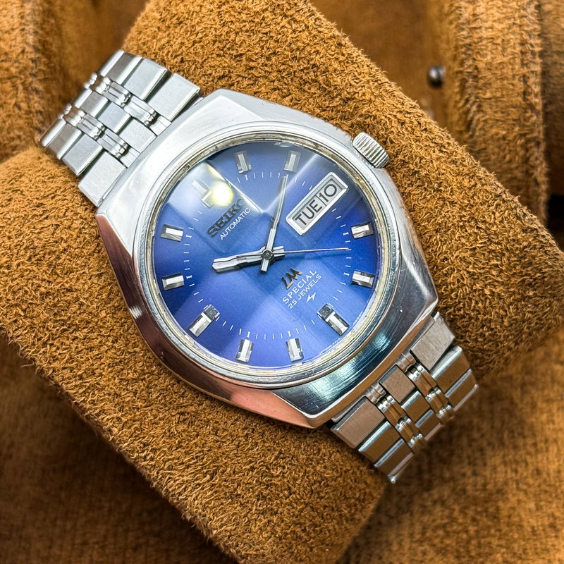 Seiko Seiko - Lord Matic Special "Deep Blue Sunburst" 爵映 – Shaku’ei – Nobility Reflection - No reserve price - 5216-7050 - Men - 1974 vintage watch - image 14