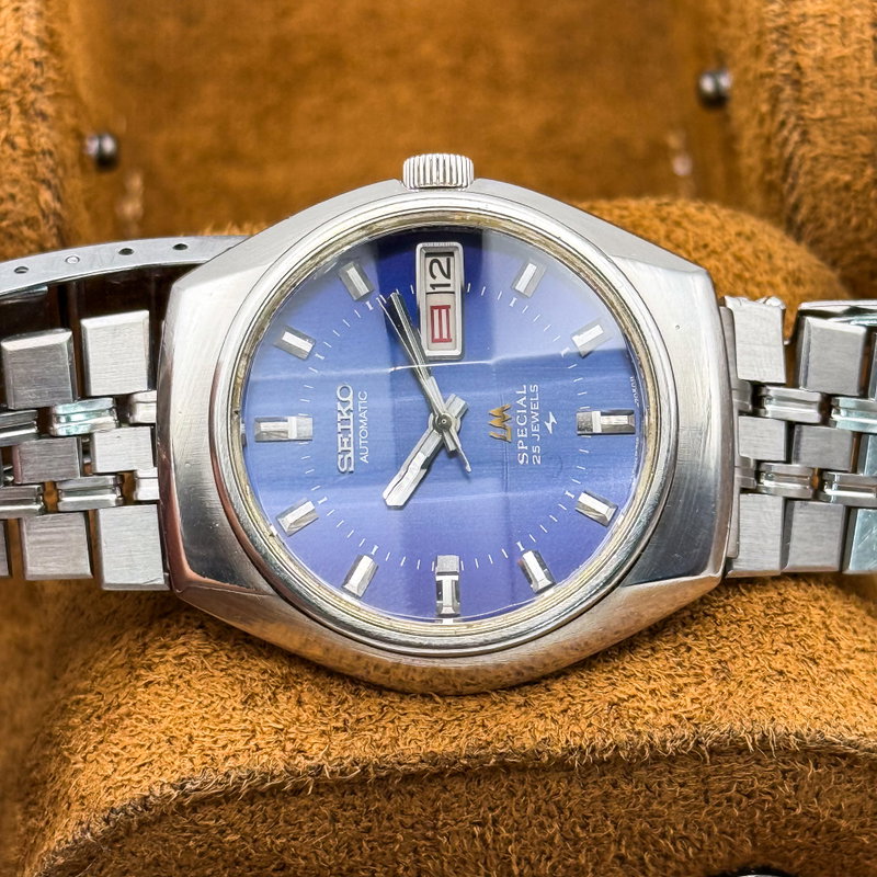 Seiko Seiko - Lord Matic Special "Deep Blue Sunburst" 爵映 – Shaku’ei – Nobility Reflection - No reserve price - 5216-7050 - Men - 1974 vintage watch - image 21