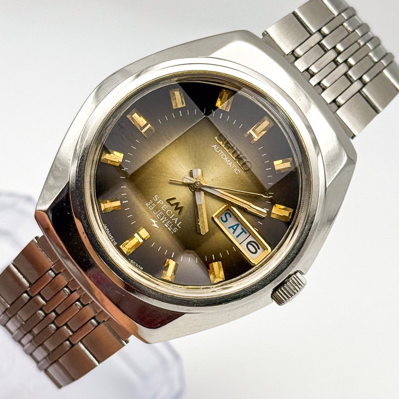 Seiko Seiko - Lord Matic Special "Gradient Golden Sunburst" 根影 (Konei) – Root Shadow - 5216-6020 - Men - 1973 vintage watch - image 9
