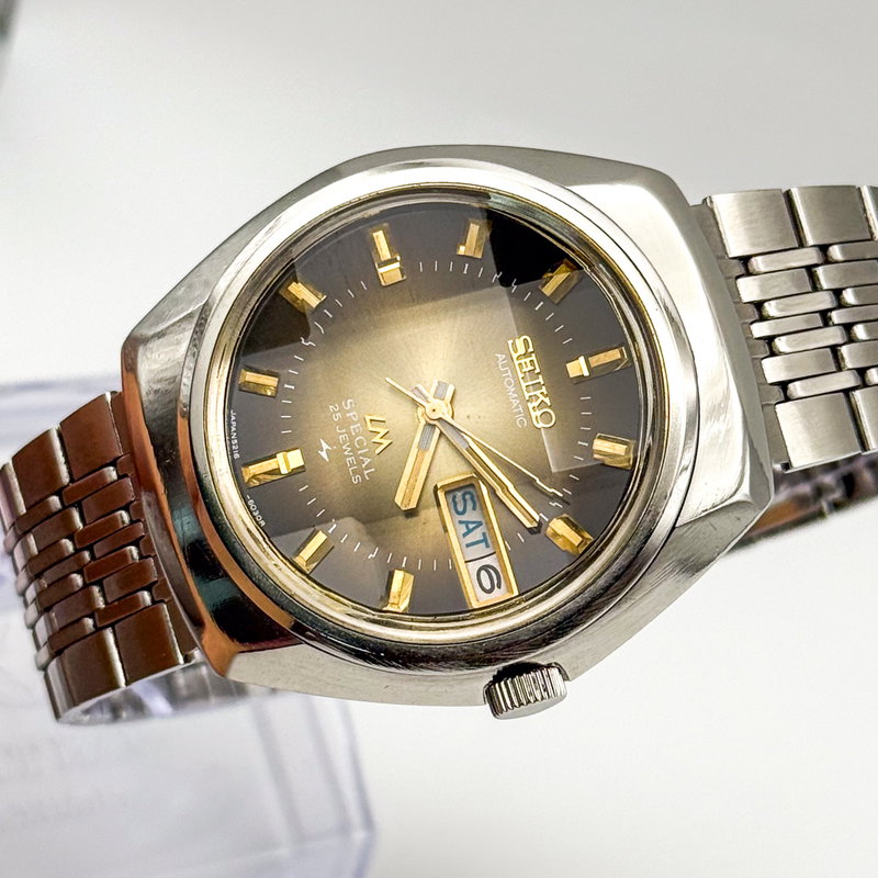 Seiko Seiko - Lord Matic Special "Gradient Golden Sunburst" 根影 (Konei) – Root Shadow - 5216-6020 - Men - 1973 vintage watch - image 10