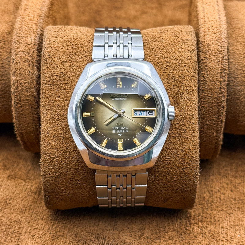 Seiko Seiko - Lord Matic Special "Gradient Golden Sunburst" 根影 (Konei) – Root Shadow - 5216-6020 - Men - 1973 vintage watch - image 11
