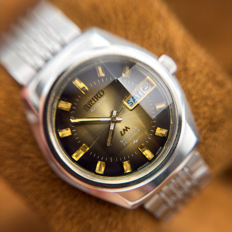 Seiko Seiko - Lord Matic Special "Gradient Golden Sunburst" 根影 (Konei) – Root Shadow - 5216-6020 - Men - 1973 vintage watch - image 19
