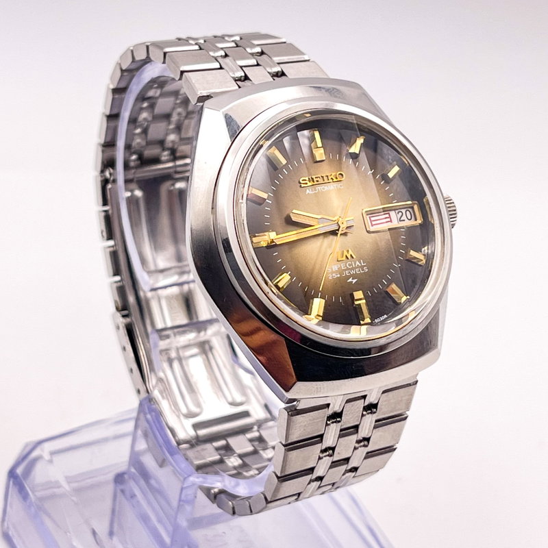 Seiko Seiko - LM Special "Gradient Golden Sunburst" 悠久 (Yūkyū) – Eternal - 5216-6020 - Men - 1973 vintage watch - image 5