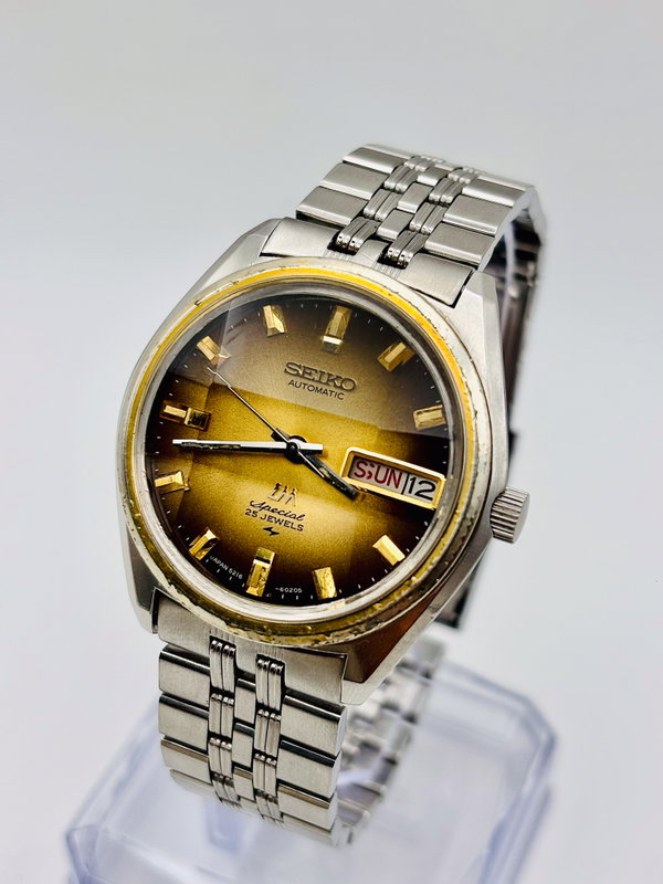 Seiko Seiko - Lord Matic Special "Gradient Golden Sunburst" 玉影 – Gyokuei – Gem Shadow - No reserve price - 5216-6010 - Men - 1973 vintage watch - image 19
