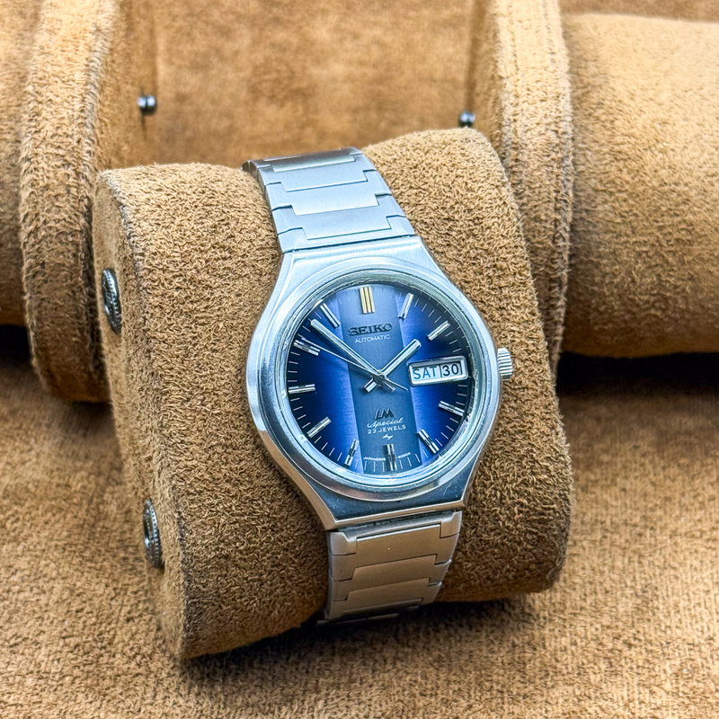 Seiko Seiko - Lord Matic Special 蒼影 (Sōei) – Blue Shadow - No reserve price - 5206-6090 - Men - 1973 vintage watch - image 5