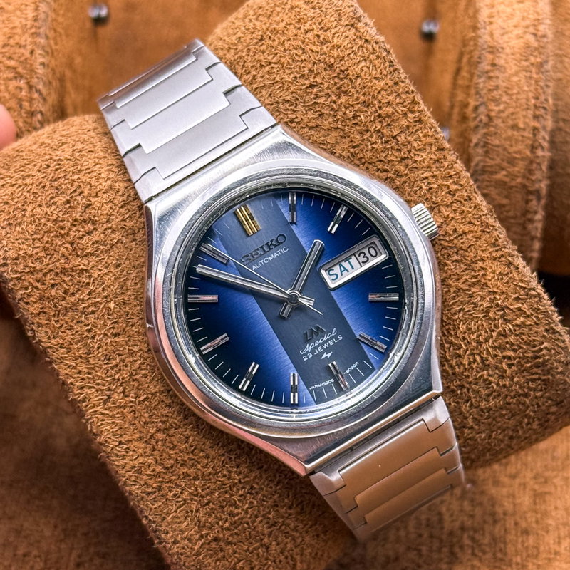 Seiko Seiko - Lord Matic Special 蒼影 (Sōei) – Blue Shadow - No reserve price - 5206-6090 - Men - 1973 vintage watch - image 6