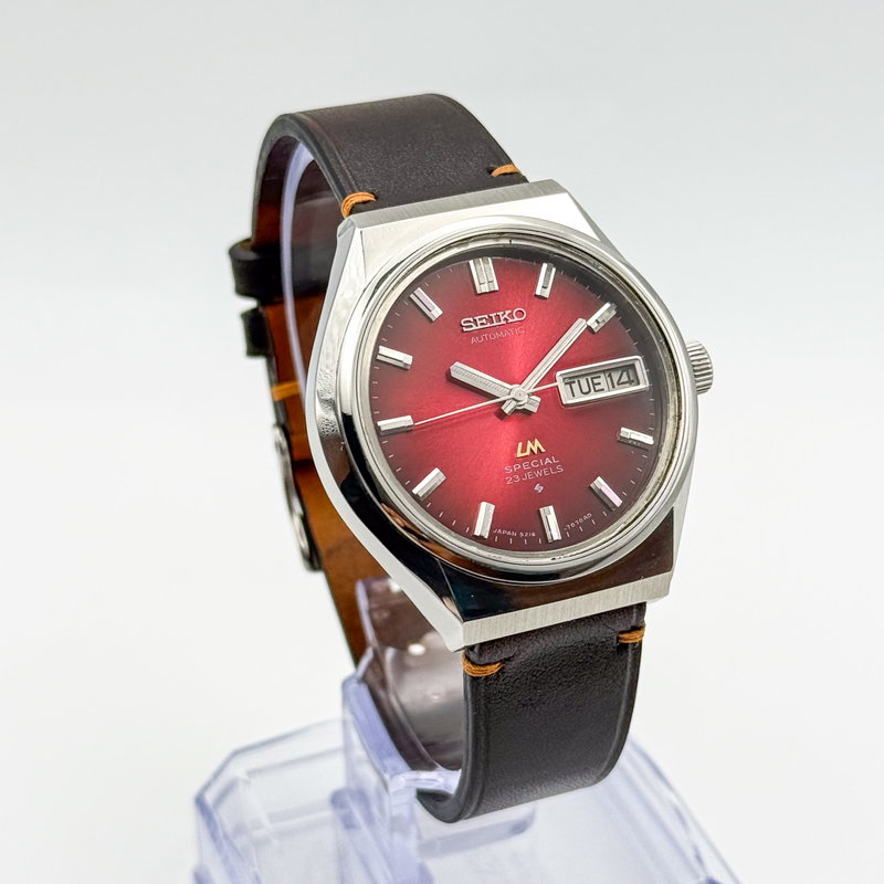 Seiko Seiko - Lord Matic Special "Gradient Red Sunburst" 真跡 (Shinseki) – True Trace - No reserve price - 5216-7070 - Men - 1975 vintage watch - image 3