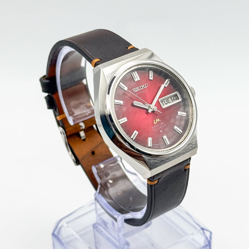 Seiko Seiko - Lord Matic Special "Gradient Red Sunburst" 真跡 (Shinseki) – True Trace - No reserve price - 5216-7070 - Men - 1975 vintage watch - image 4