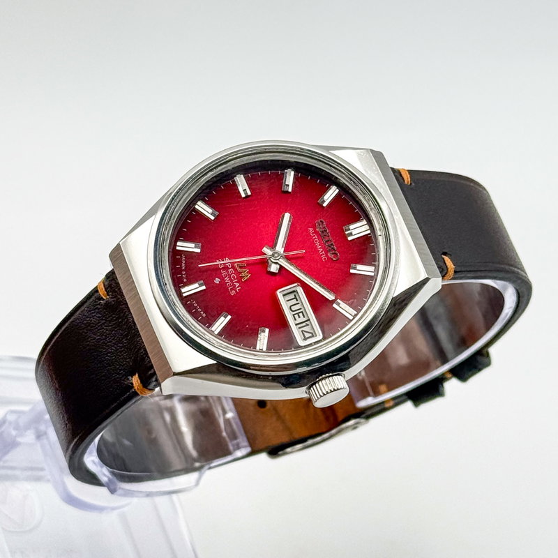 Seiko Seiko - Lord Matic Special "Gradient Red Sunburst" 真跡 (Shinseki) – True Trace - No reserve price - 5216-7070 - Men - 1975 vintage watch - image 8