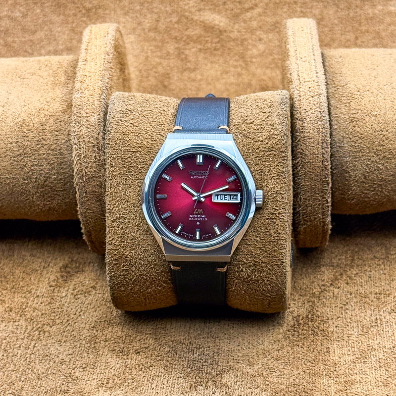Seiko Seiko - Lord Matic Special "Gradient Red Sunburst" 真跡 (Shinseki) – True Trace - No reserve price - 5216-7070 - Men - 1975 vintage watch - image 10