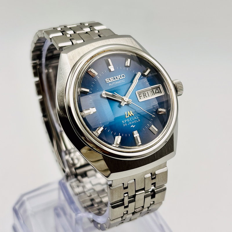 Seiko Seiko - Lord Matic Special "Gradient Deep Blue" 虚光 – Kyokō – Ethereal Light - 5216-6020 - Men - 1974 vintage watch - image 1