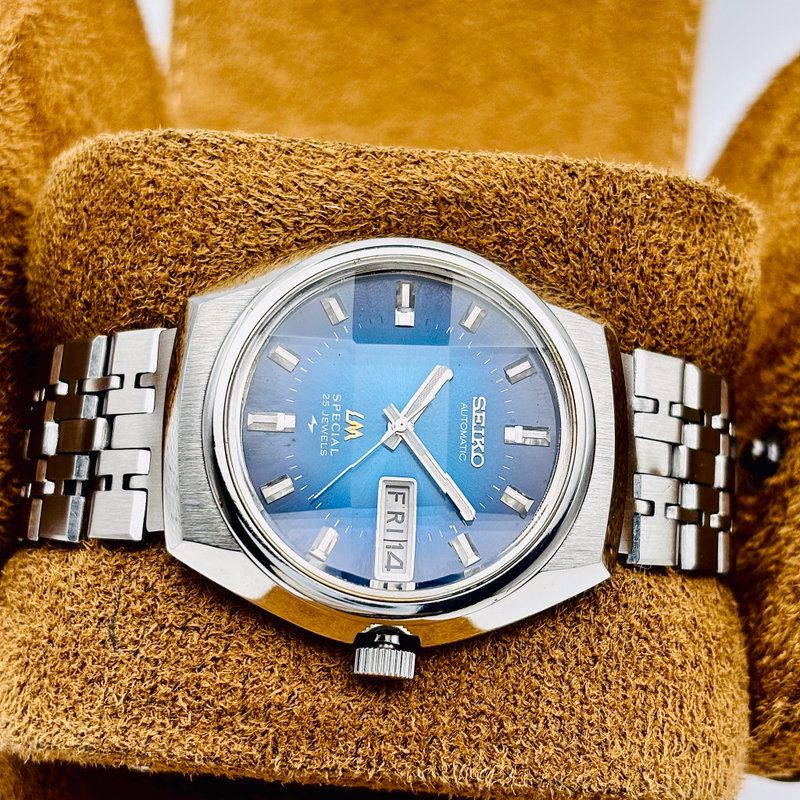 Seiko Seiko - Lord Matic Special "Gradient Deep Blue" 虚光 – Kyokō – Ethereal Light - 5216-6020 - Men - 1974 vintage watch - image 14