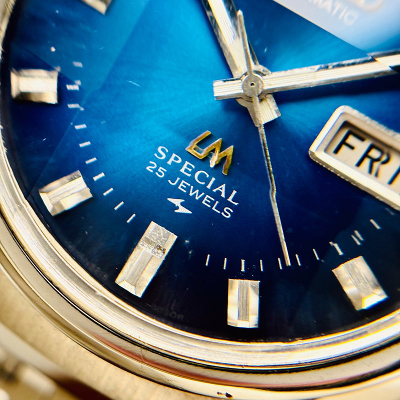 Seiko Seiko - Lord Matic Special "Gradient Deep Blue" 虚光 – Kyokō – Ethereal Light - 5216-6020 - Men - 1974 vintage watch - image 17