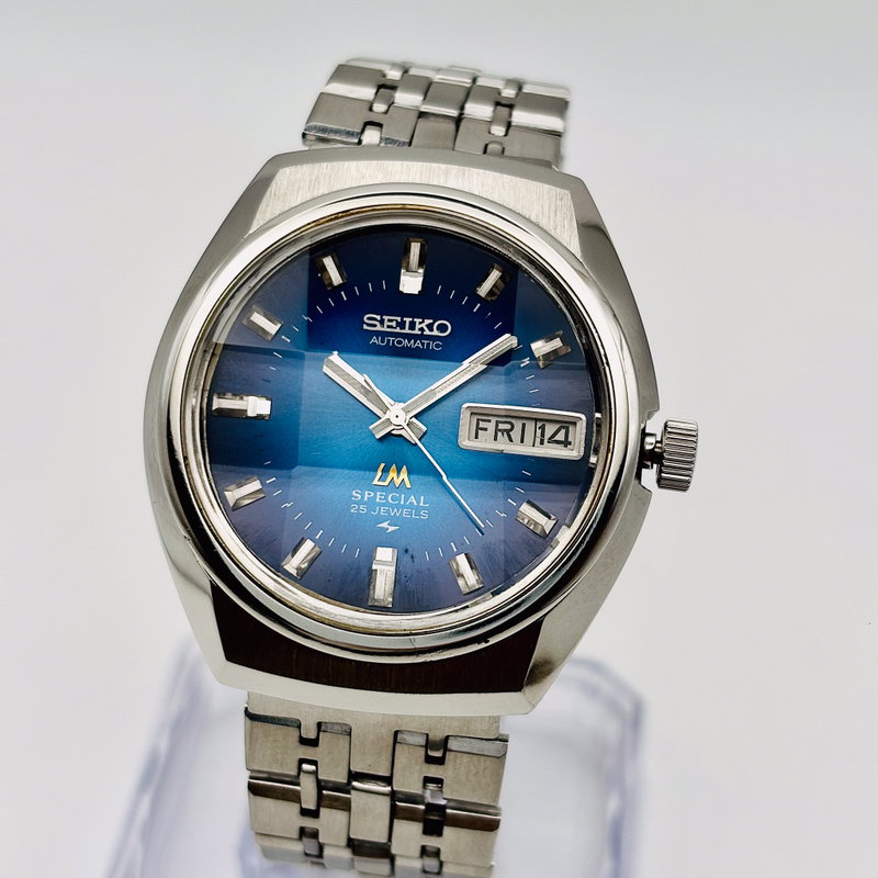 Seiko Seiko - Lord Matic Special "Gradient Deep Blue" 虚光 – Kyokō – Ethereal Light - 5216-6020 - Men - 1974 vintage watch - image 23