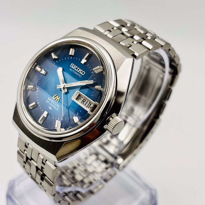 Seiko Seiko - Lord Matic Special "Gradient Deep Blue" 虚光 – Kyokō – Ethereal Light - 5216-6020 - Men - 1974 vintage watch - image 25