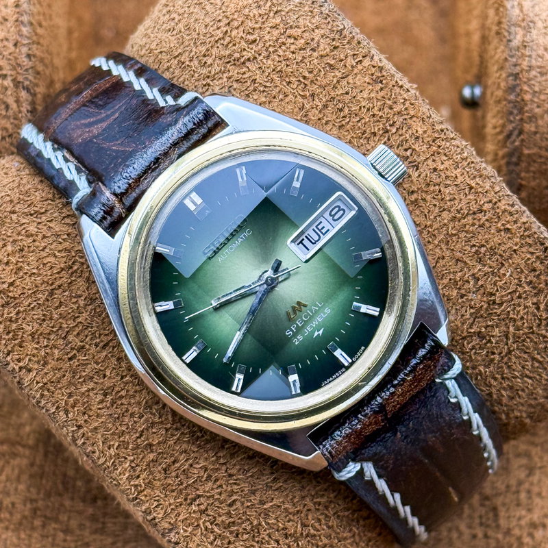 Seiko Seiko - LM Special "Emerald Green Sunburst" 栄律 – Eiritsu – Rhythm of Glory - No reserve price - 5216-6010 - Men - 1973 vintage watch - image 14
