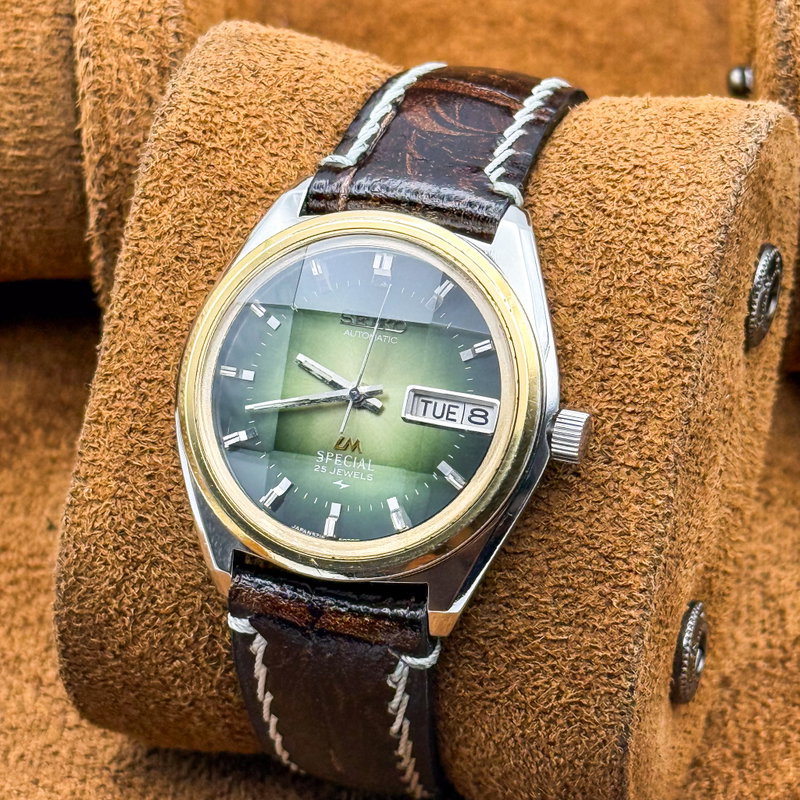 Seiko Seiko - LM Special "Emerald Green Sunburst" 栄律 – Eiritsu – Rhythm of Glory - No reserve price - 5216-6010 - Men - 1973 vintage watch - image 16