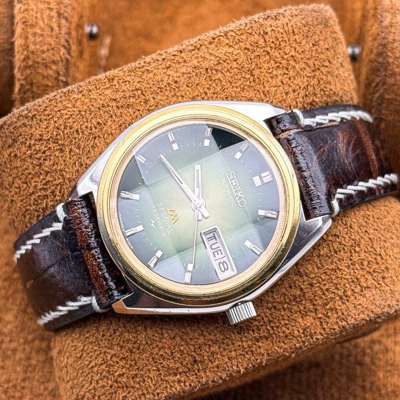 Seiko Seiko - LM Special "Emerald Green Sunburst" 栄律 – Eiritsu – Rhythm of Glory - No reserve price - 5216-6010 - Men - 1973 vintage watch - image 17