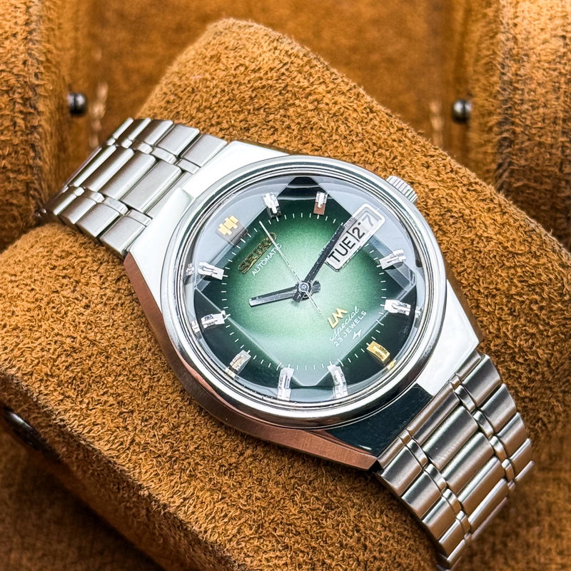 Seiko Seiko - Lord Matic Special "Gradient Green Sunburst" - No reserve price - 5206-6100 - Men - 1973 vintage watch - image 15