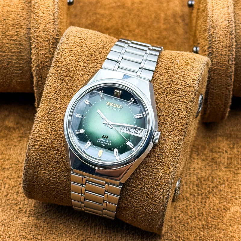 Seiko Seiko - Lord Matic Special "Gradient Green Sunburst" - No reserve price - 5206-6100 - Men - 1973 vintage watch - image 17