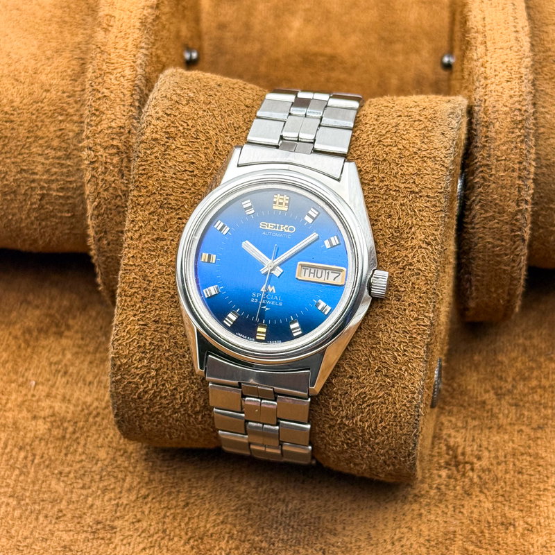 Seiko Seiko - Lord Matic Special "Gradient Blue Sunburst" 絢映 – Ken’ei – Vivid Reflection - No reserve price - 5216-6050 - Men - 1973 vintage watch - image 10