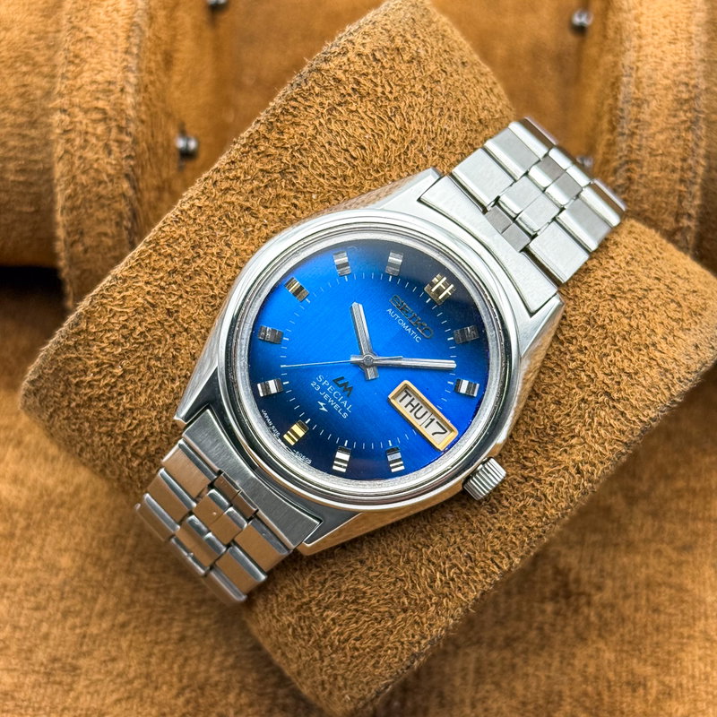 Seiko Seiko - Lord Matic Special "Gradient Blue Sunburst" 絢映 – Ken’ei – Vivid Reflection - No reserve price - 5216-6050 - Men - 1973 vintage watch - image 11