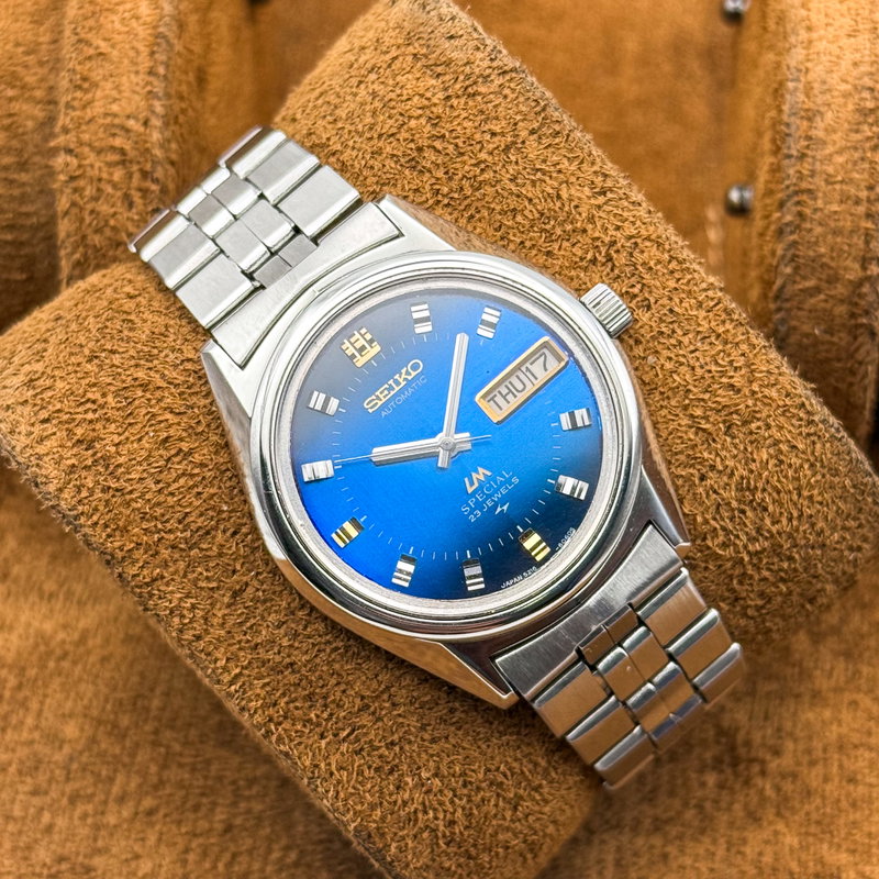 Seiko Seiko - Lord Matic Special "Gradient Blue Sunburst" 絢映 – Ken’ei – Vivid Reflection - No reserve price - 5216-6050 - Men - 1973 vintage watch - image 1