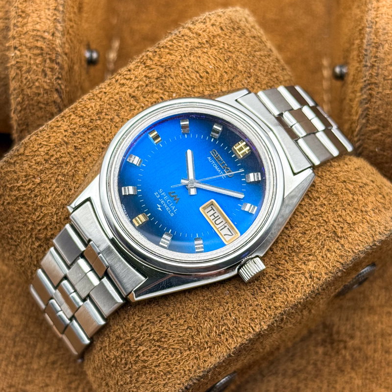 Seiko Seiko - Lord Matic Special "Gradient Blue Sunburst" 絢映 – Ken’ei – Vivid Reflection - No reserve price - 5216-6050 - Men - 1973 vintage watch - image 14